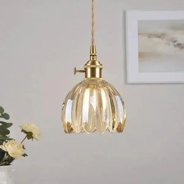 Corvya | Lampa wisząca w kształcie szklanego kwiatu