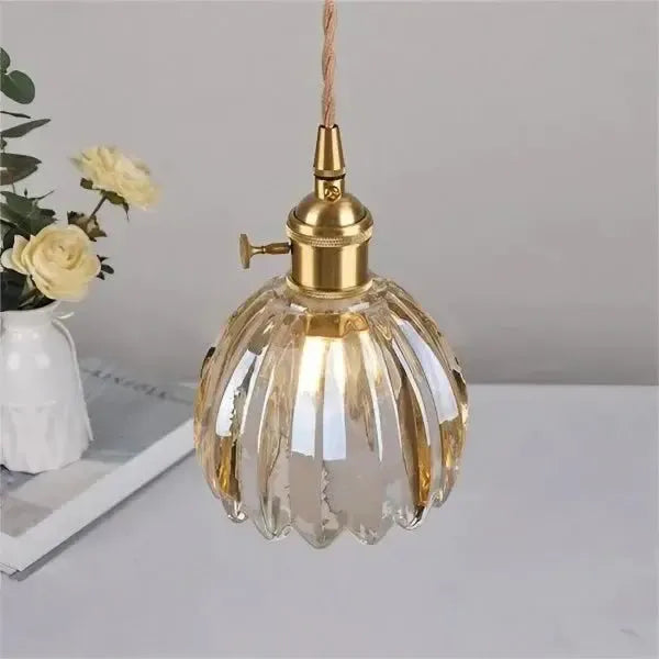 Corvya | Lampa wisząca w kształcie szklanego kwiatu