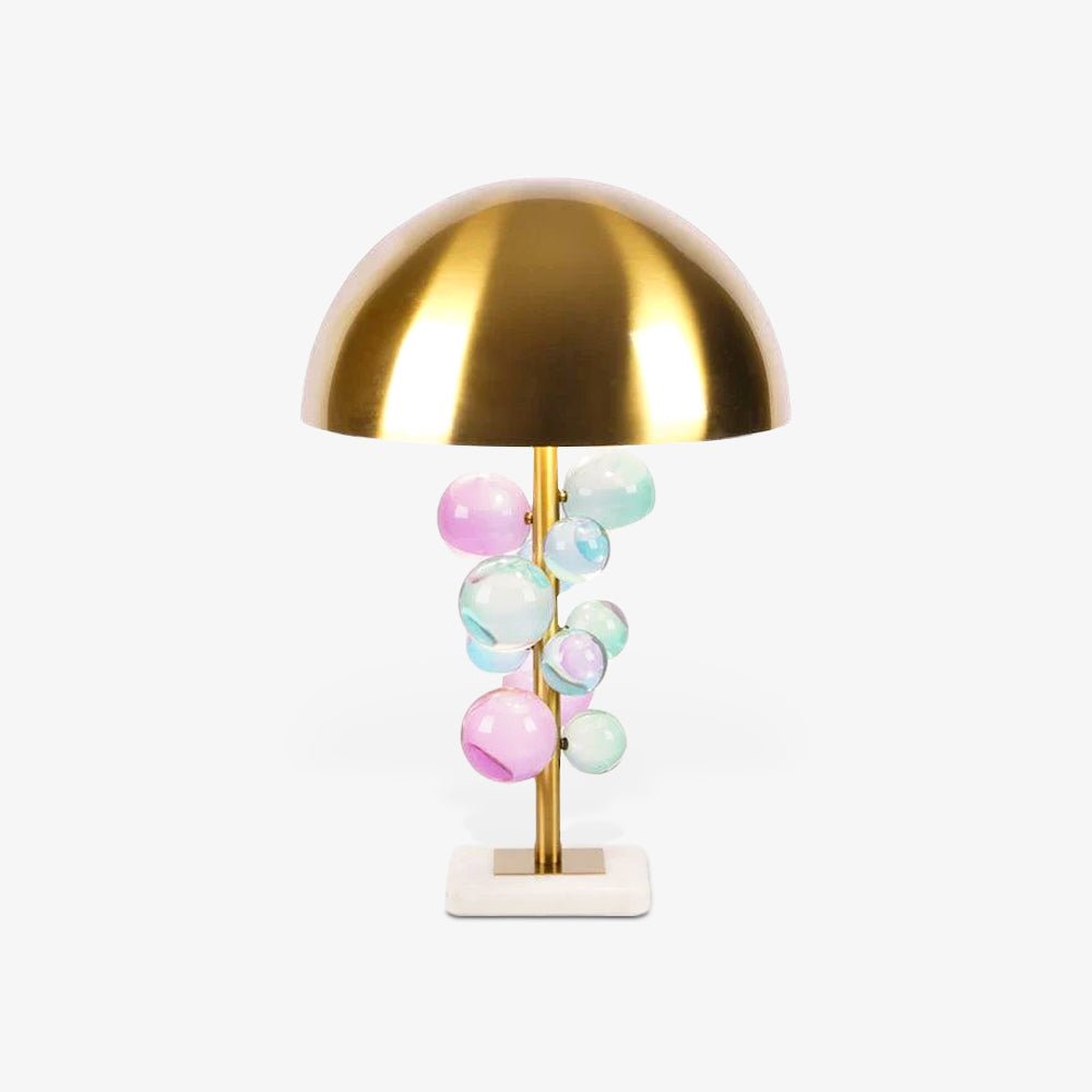 Vera | Lampa stołowa ze szkła marmurowego w stylu retro