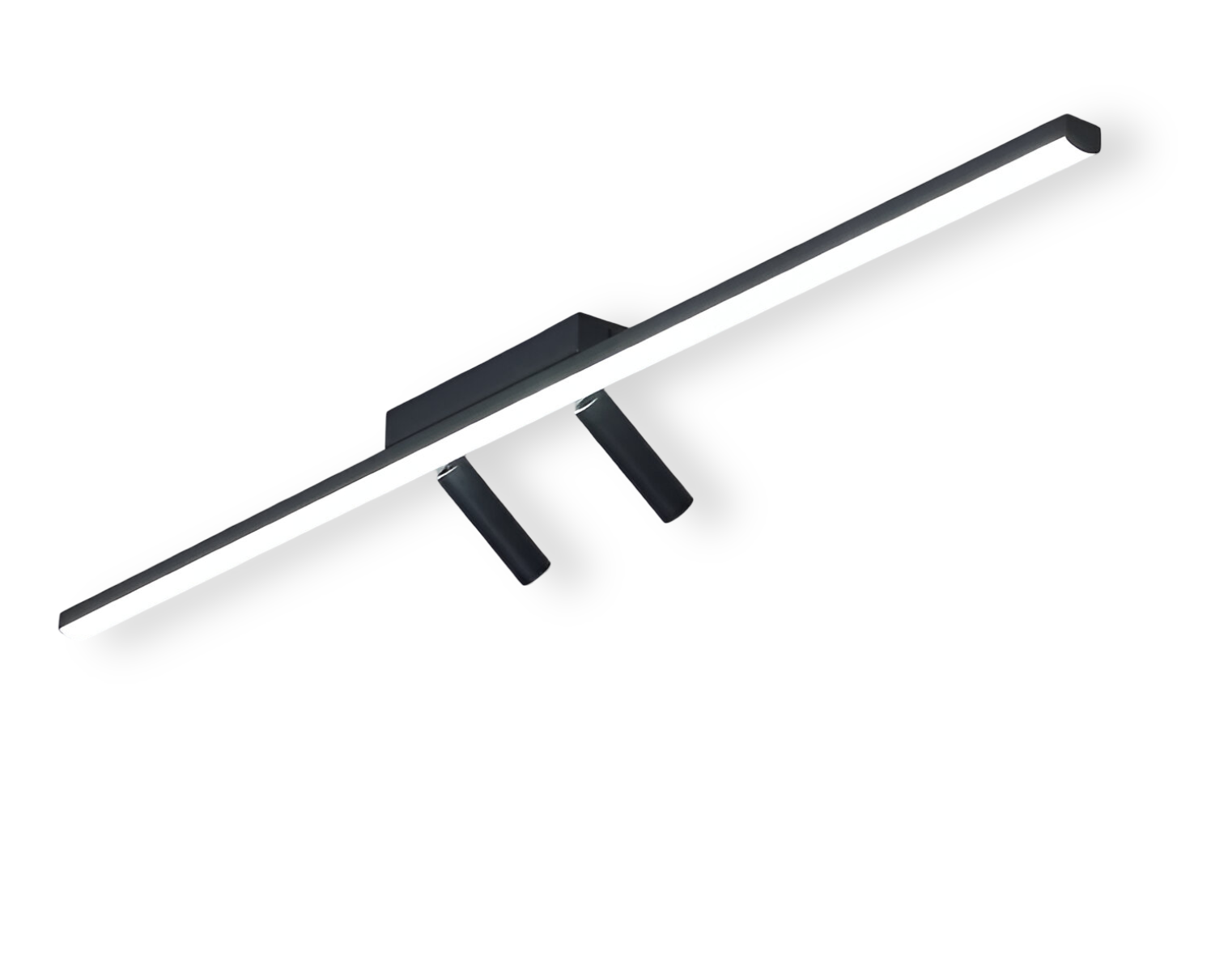 Lunora | Obrotowa lampa sufitowa LED w kolorze czarnym