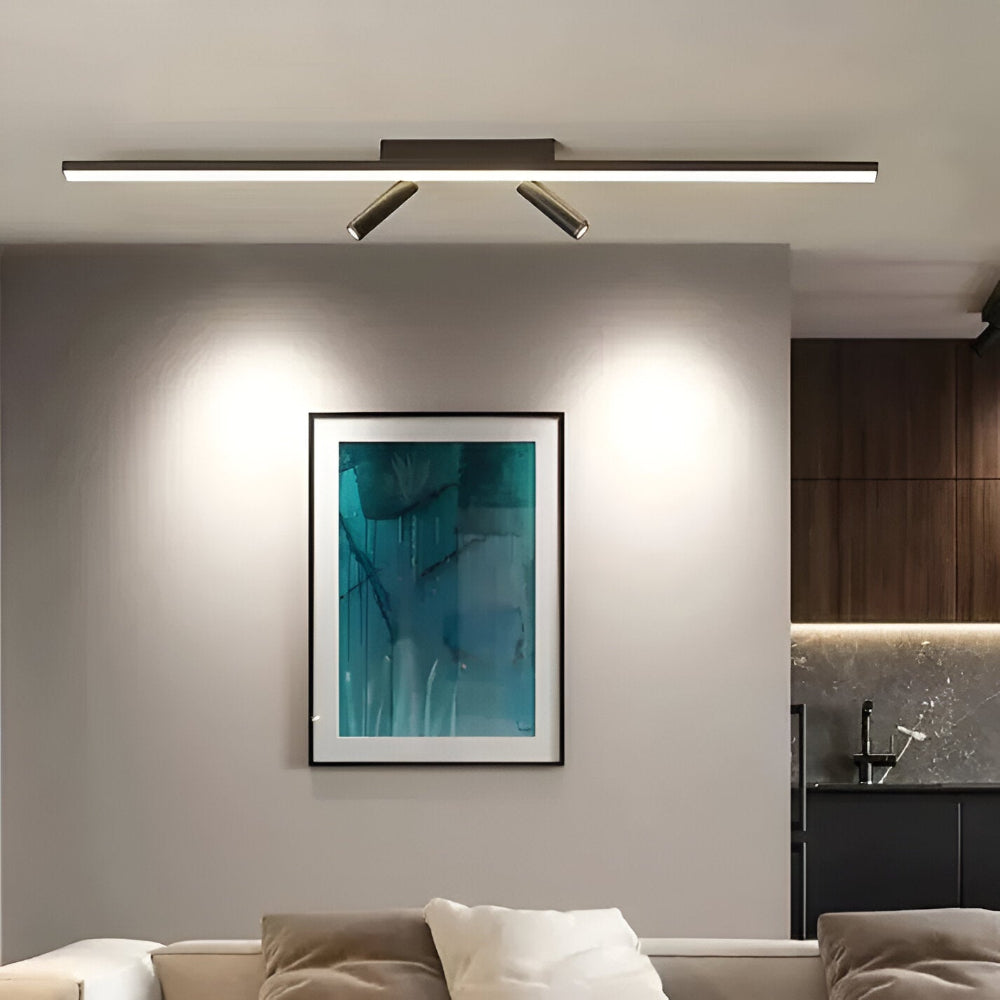Lunora | Obrotowa lampa sufitowa LED w kolorze czarnym