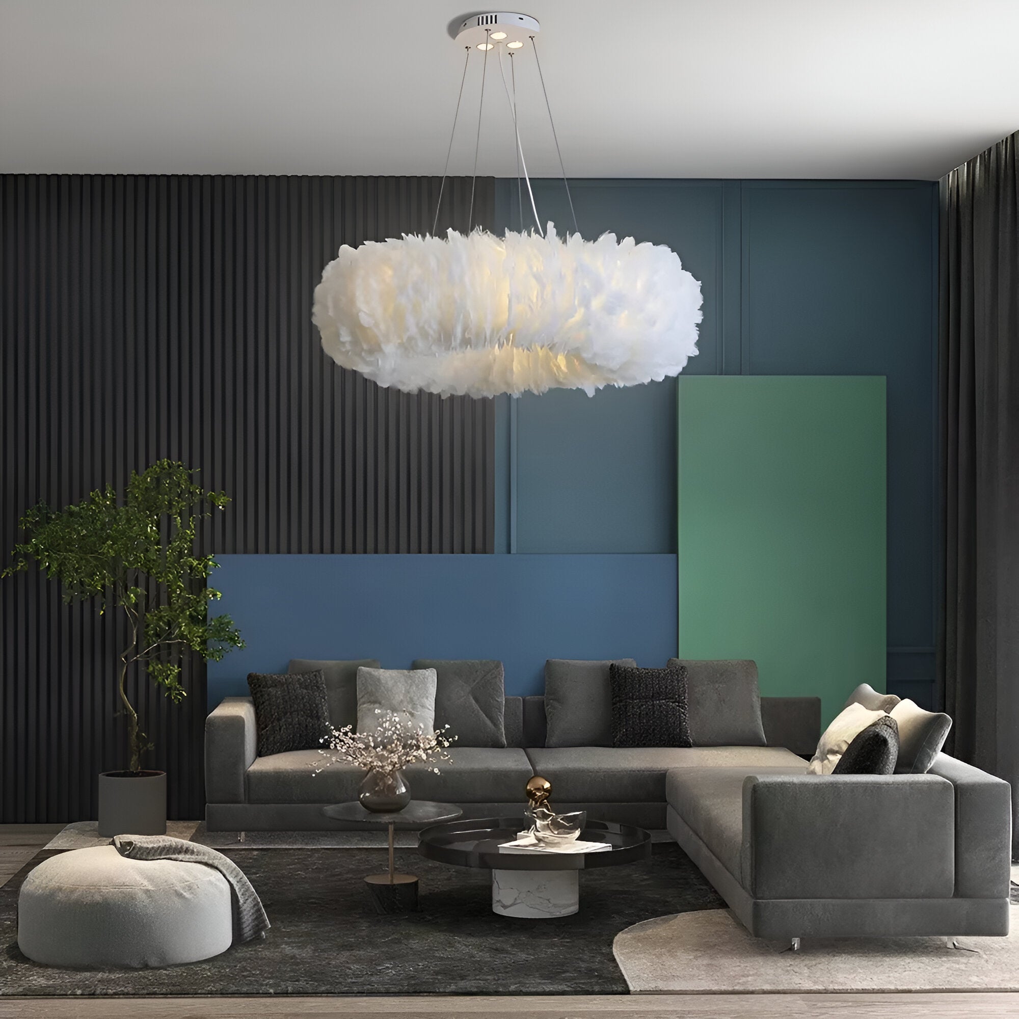 Meravi | Okrągła lampa wisząca z rattanu