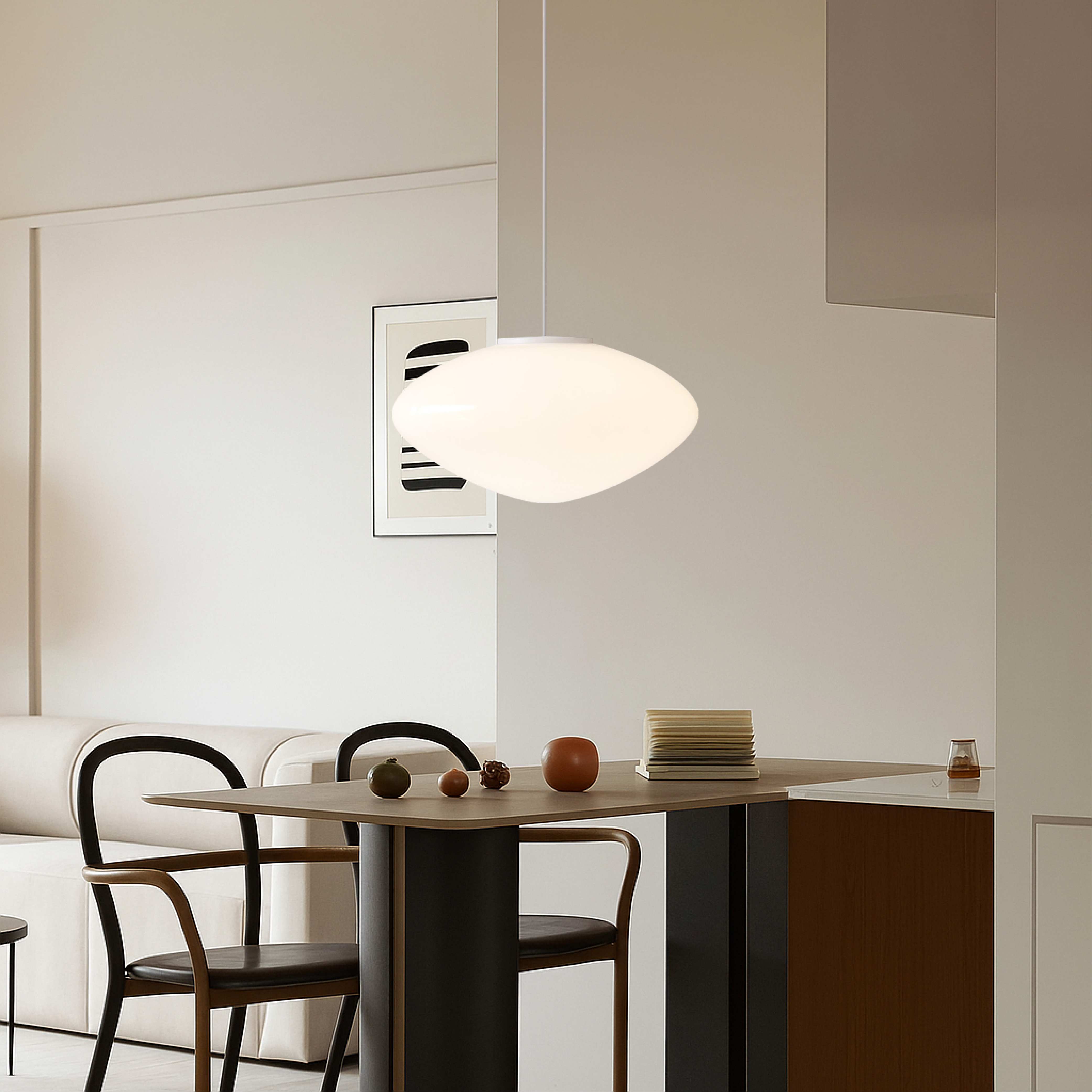 Solira | Organiczna szklana lampa wisząca