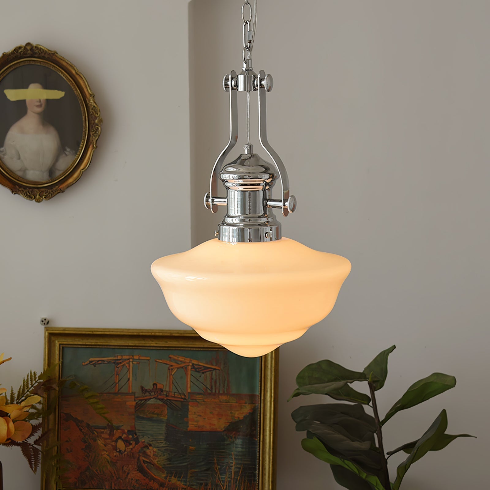 Amaris | Szklana lampa wisząca w stylu vintage