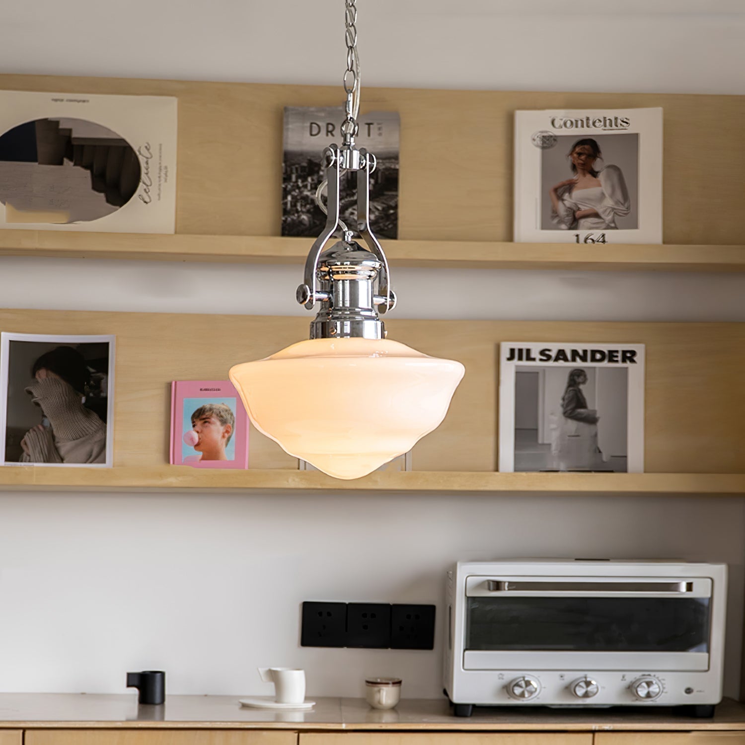 Amaris | Szklana lampa wisząca w stylu vintage