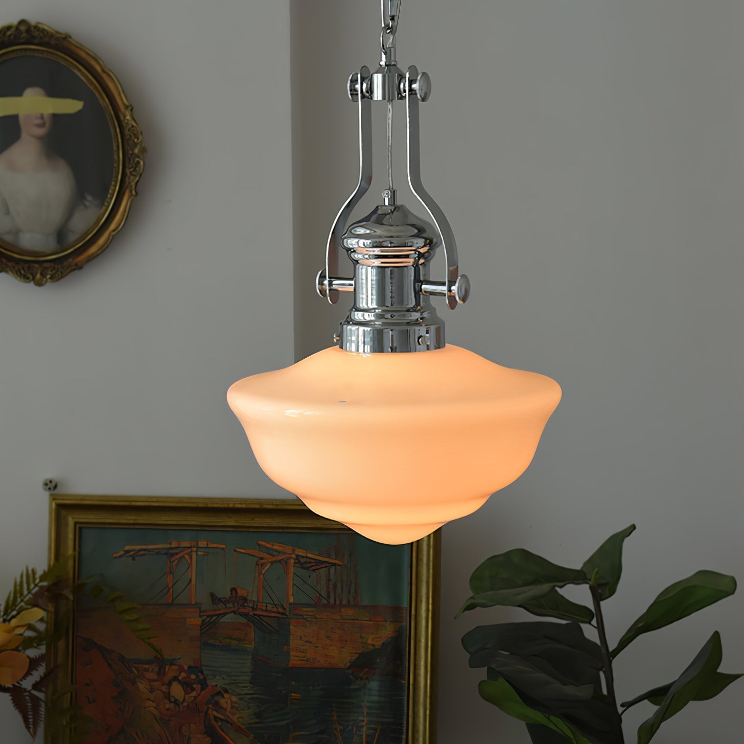 Amaris | Szklana lampa wisząca w stylu vintage