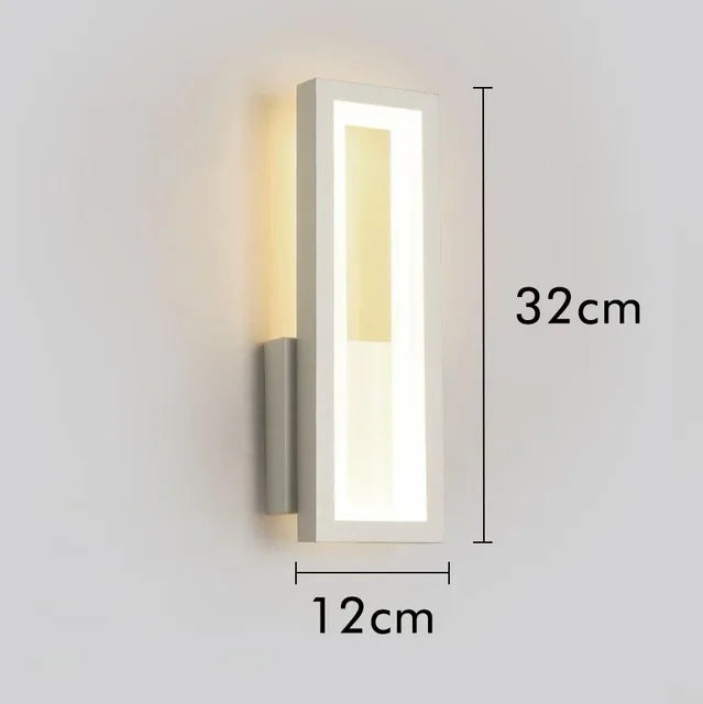 Linea | Minimalistyczna lampa ścienna LED, prostokątna