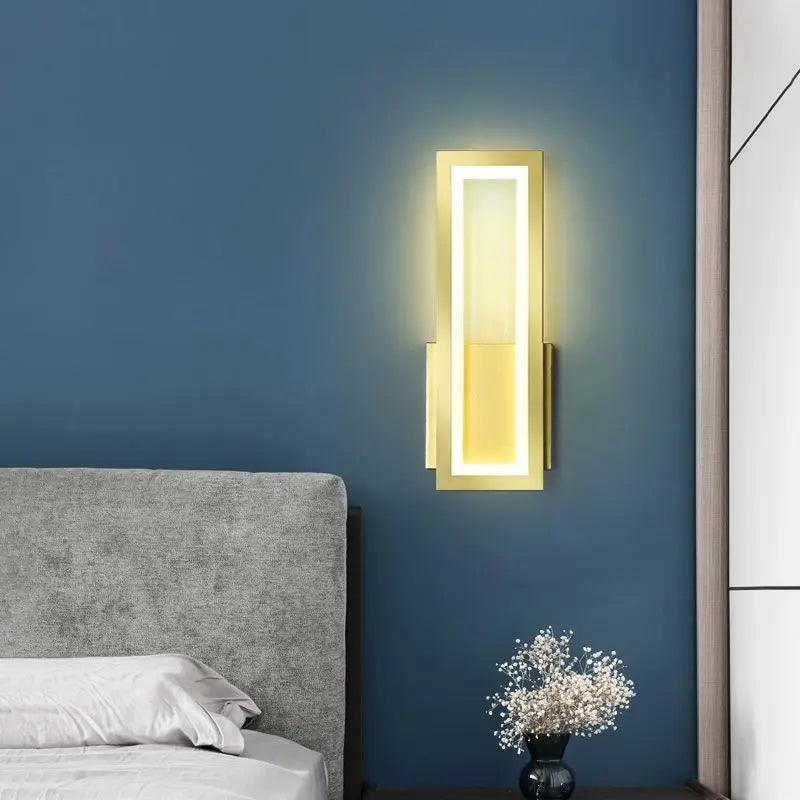 Linea | Minimalistyczna lampa ścienna LED, prostokątna