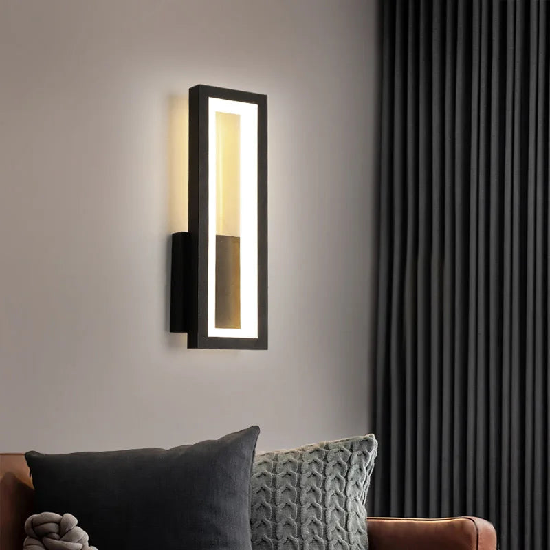 Linea | Minimalistyczna lampa ścienna LED, prostokątna