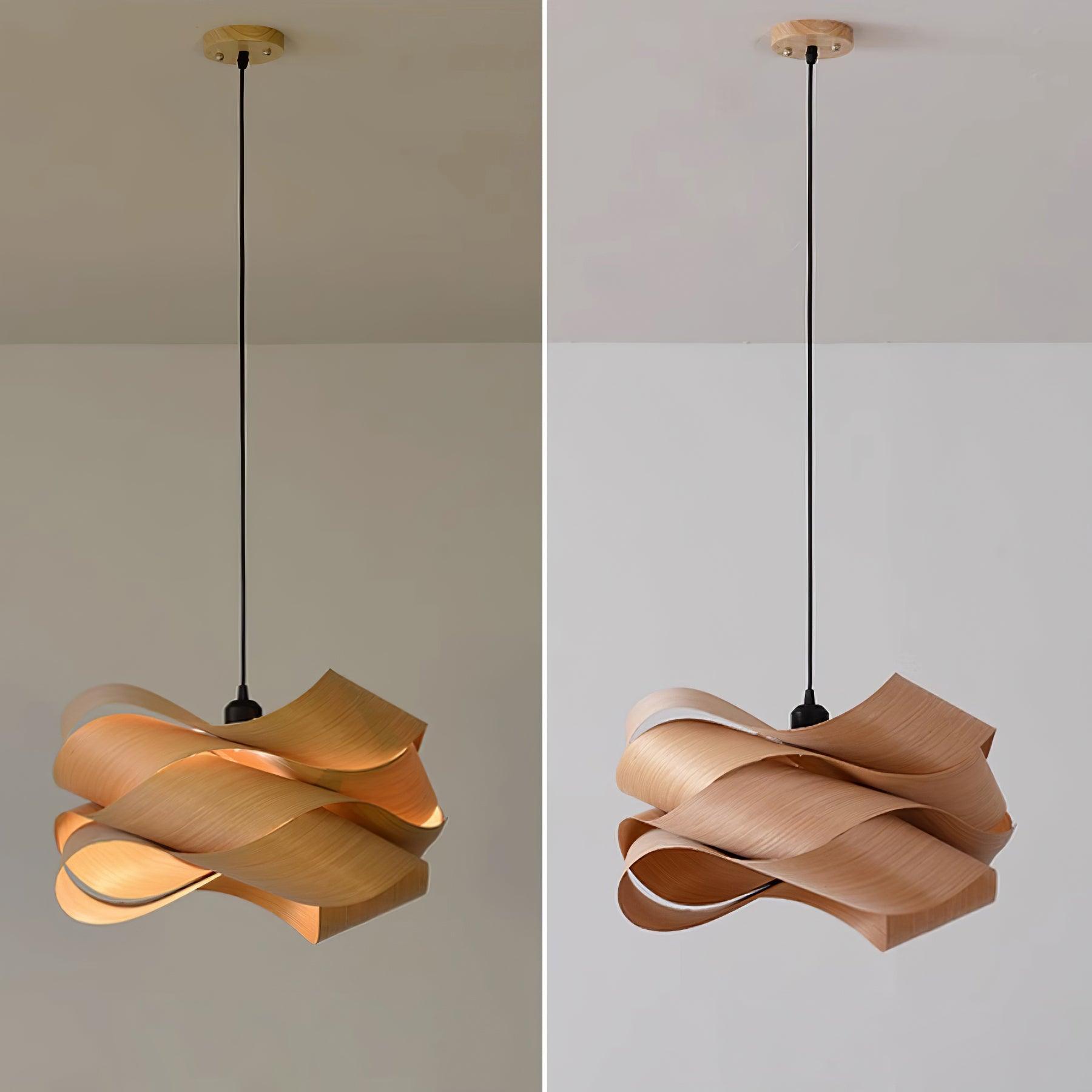 Lirado – designerska lampa wisząca w stylu drewnianym