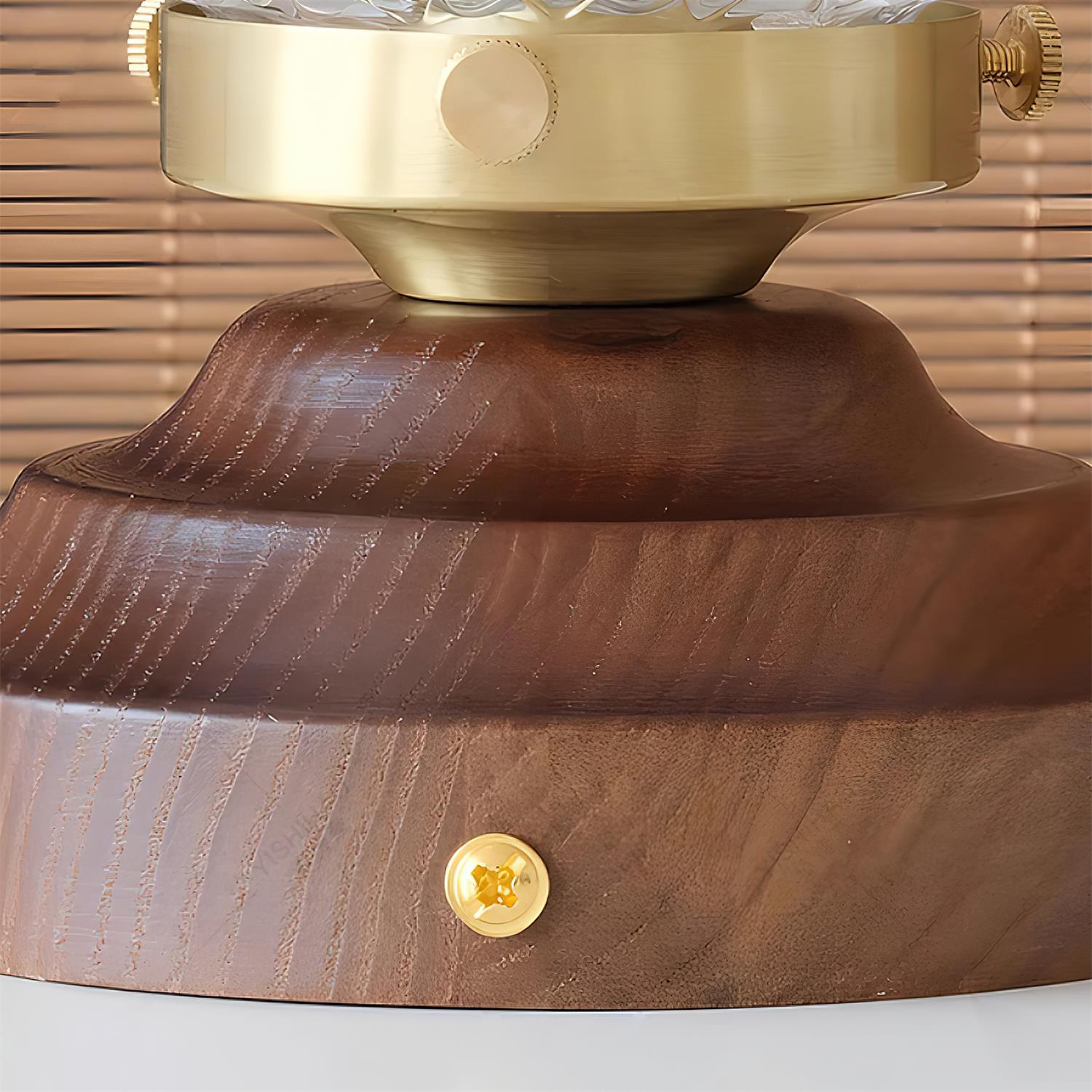 Retro | Lampa sufitowa ze szkła kryształowego