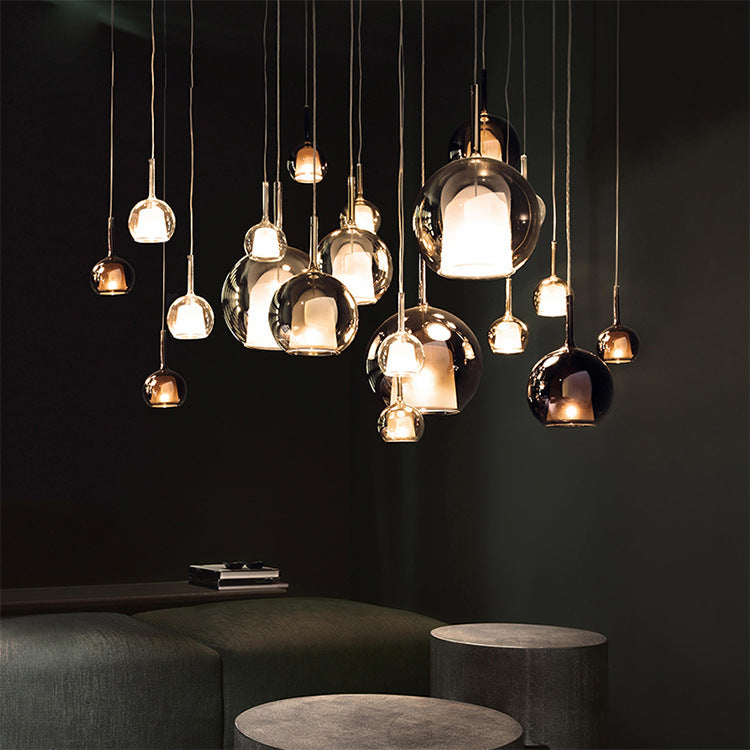 Lunovia | Lampa wisząca z klastrem szklanych kul