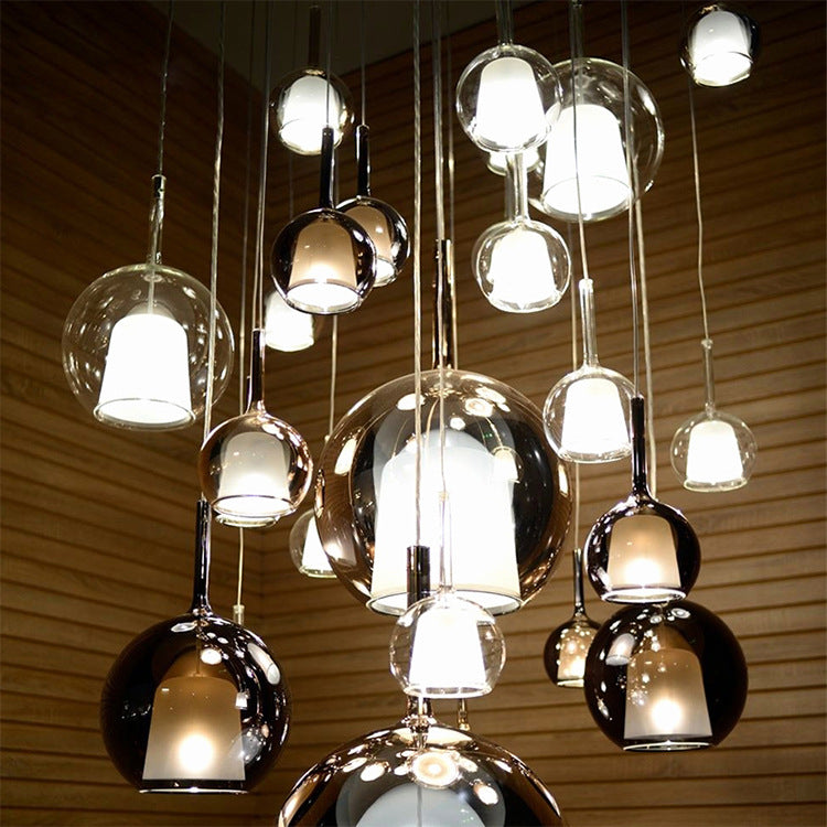 Lunovia | Lampa wisząca z klastrem szklanych kul