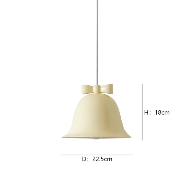 Bellora | Lampa wisząca w kształcie dzwonu z kokardą
