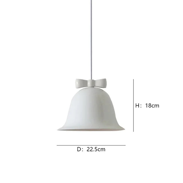 Bellora | Lampa wisząca w kształcie dzwonu z kokardą
