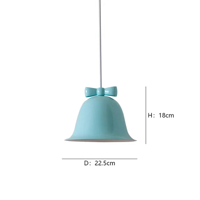Bellora | Lampa wisząca w kształcie dzwonu z kokardą