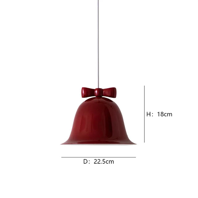 Bellora | Lampa wisząca w kształcie dzwonu z kokardą