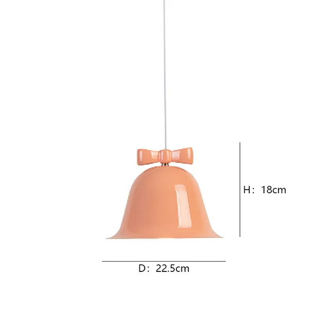 Bellora | Lampa wisząca w kształcie dzwonu z kokardą