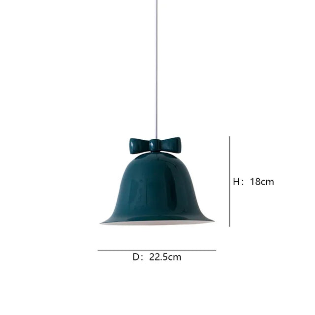 Bellora | Lampa wisząca w kształcie dzwonu z kokardą