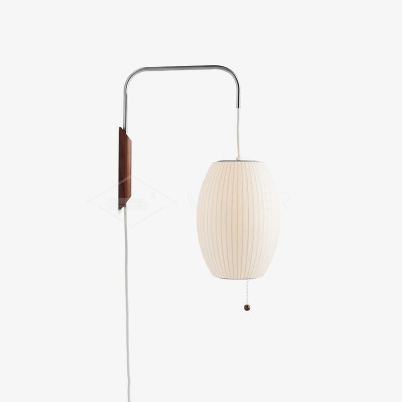 Eryvia | Owalna lampa ścienna z tkaniny
