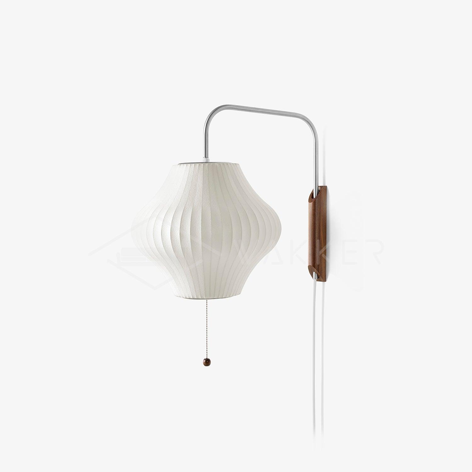 Eryvia | Owalna lampa ścienna z tkaniny