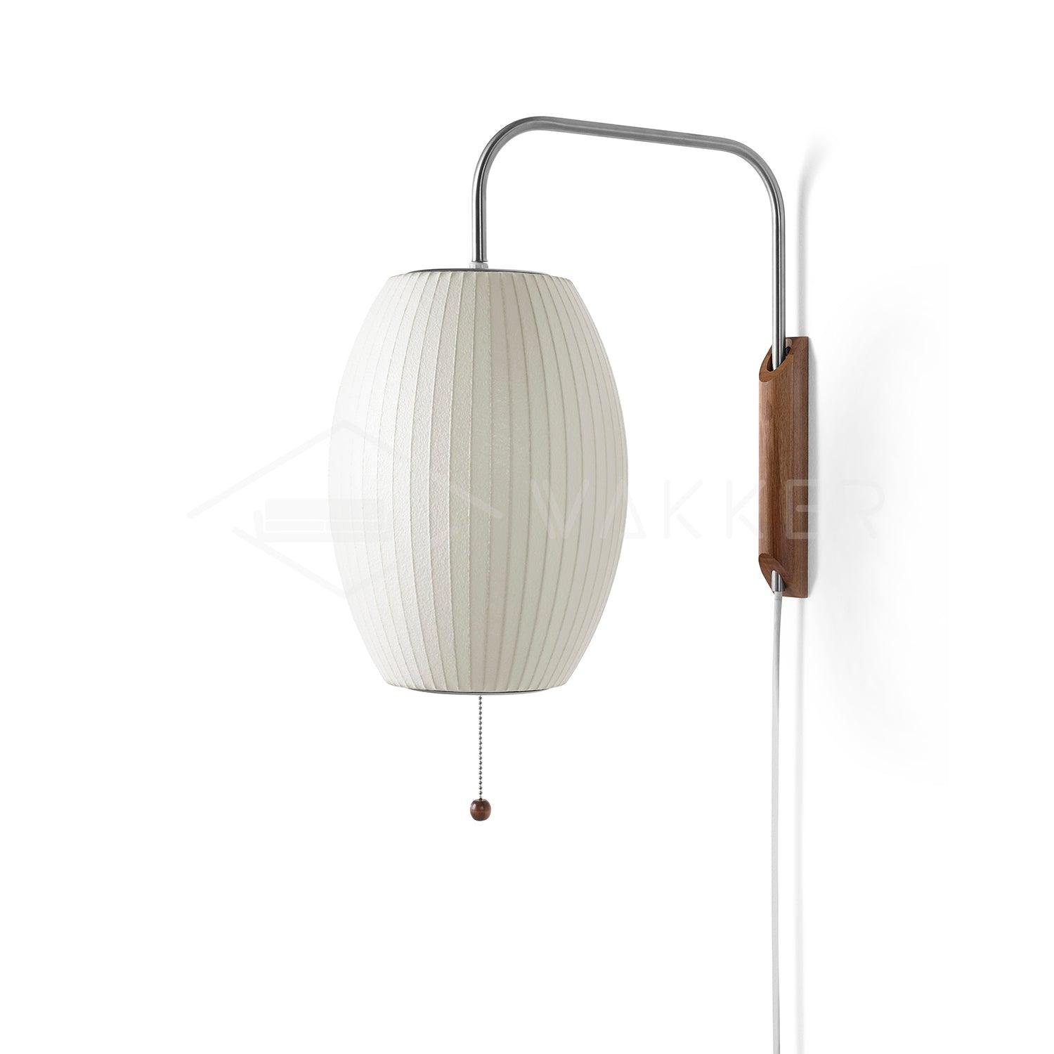 Eryvia | Owalna lampa ścienna z tkaniny