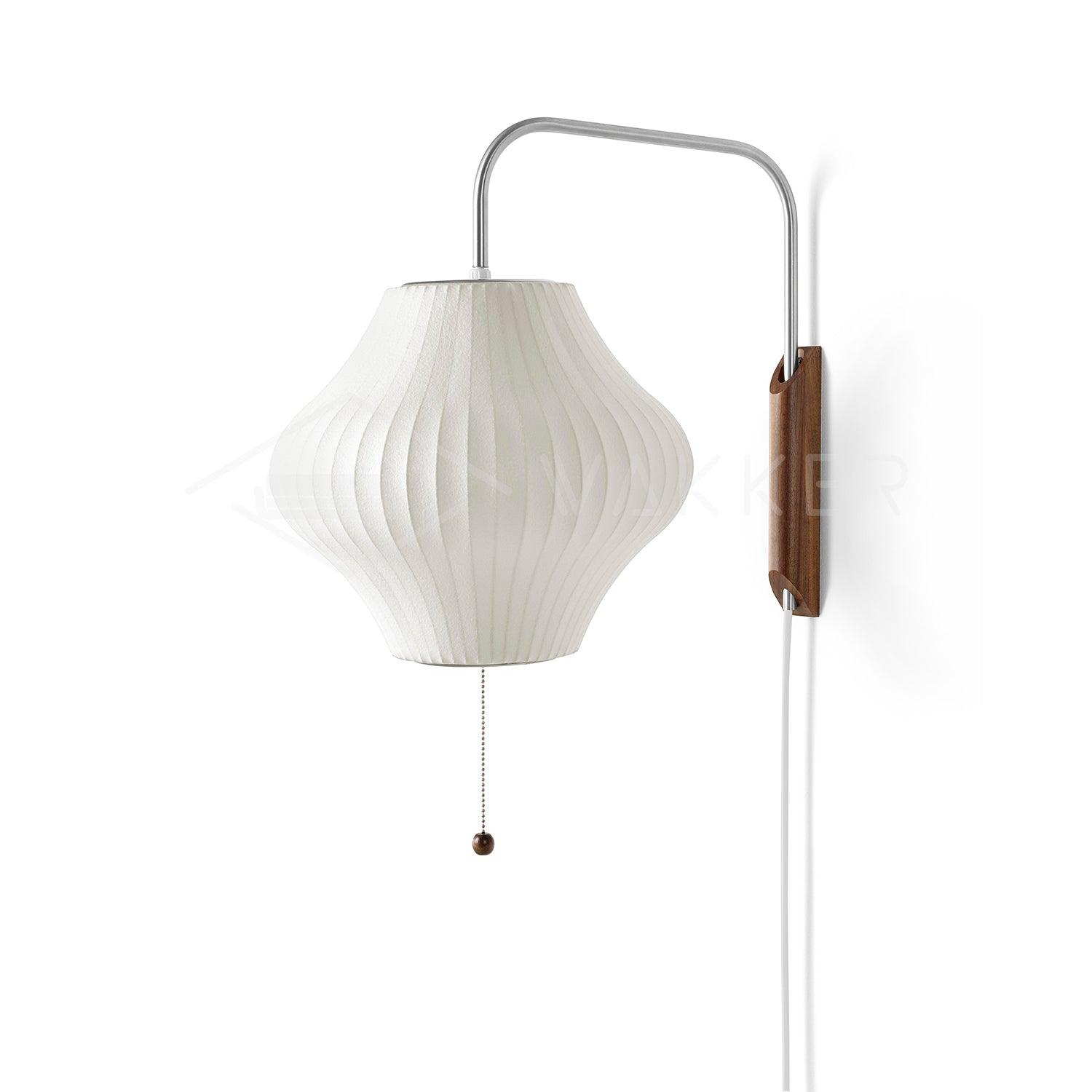 Eryvia | Owalna lampa ścienna z tkaniny