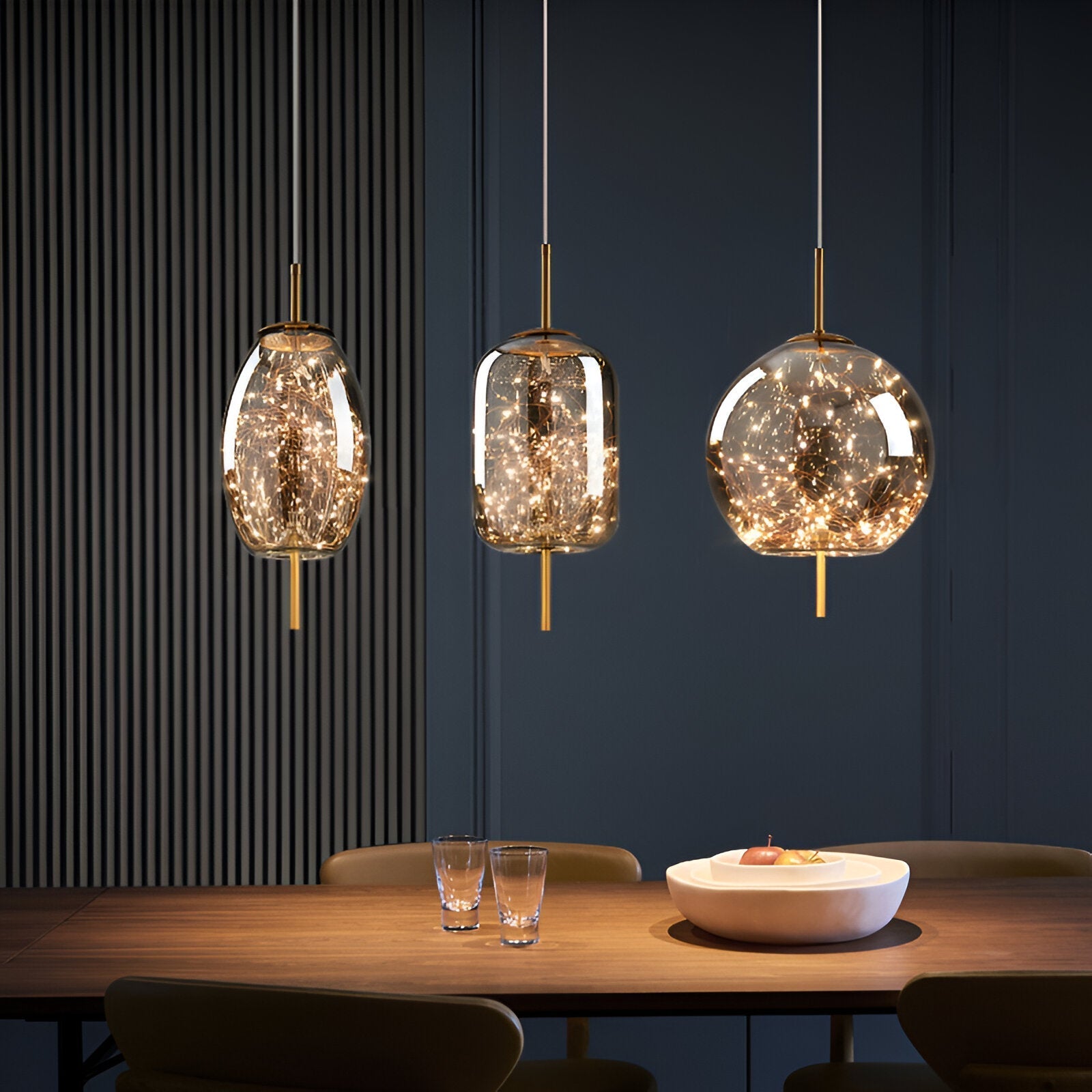 Aurora | Szklana lampa wisząca LED Nordic
