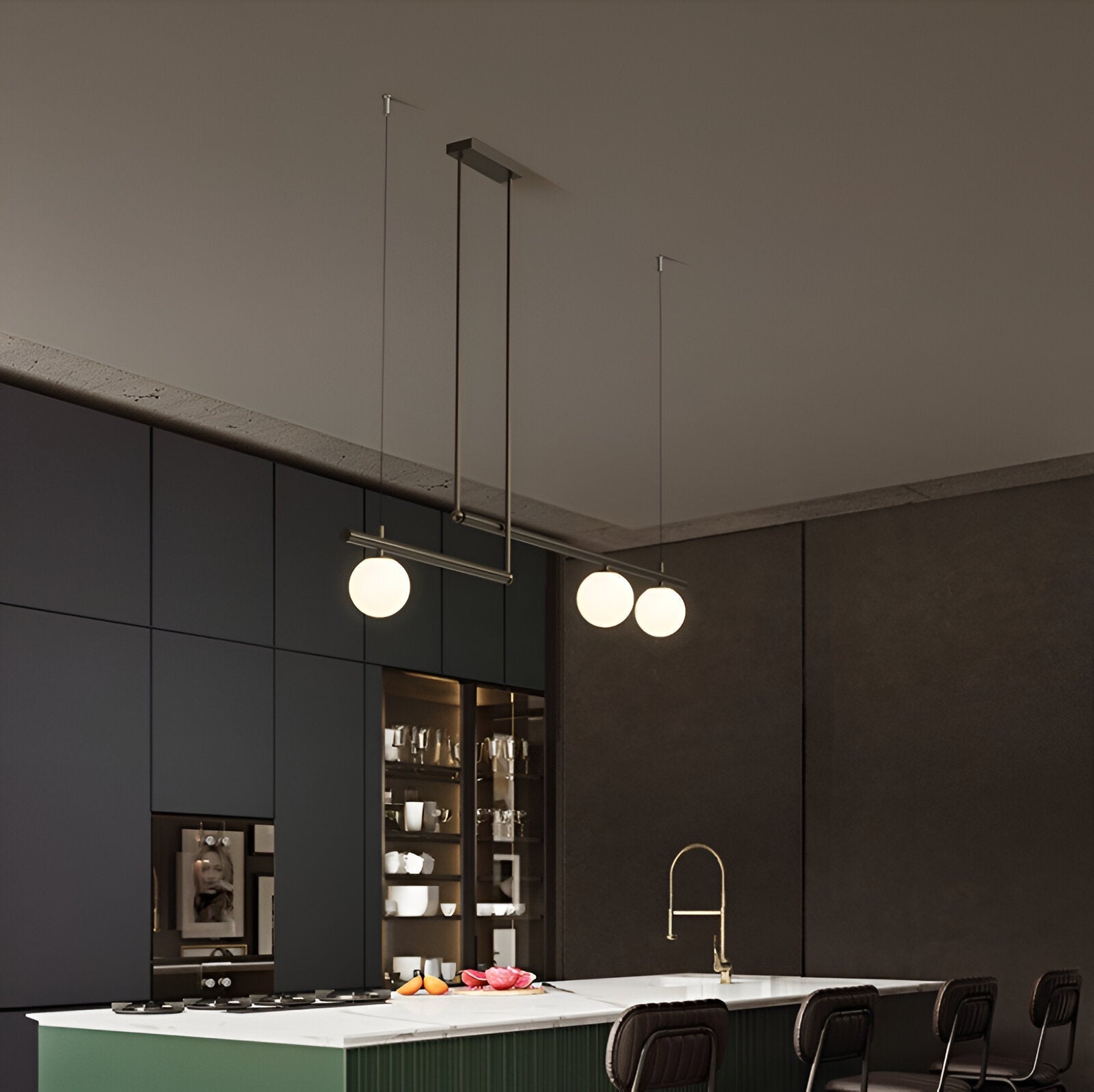 Lana | Nordic Linear Lampa wisząca do stołu jadalnego