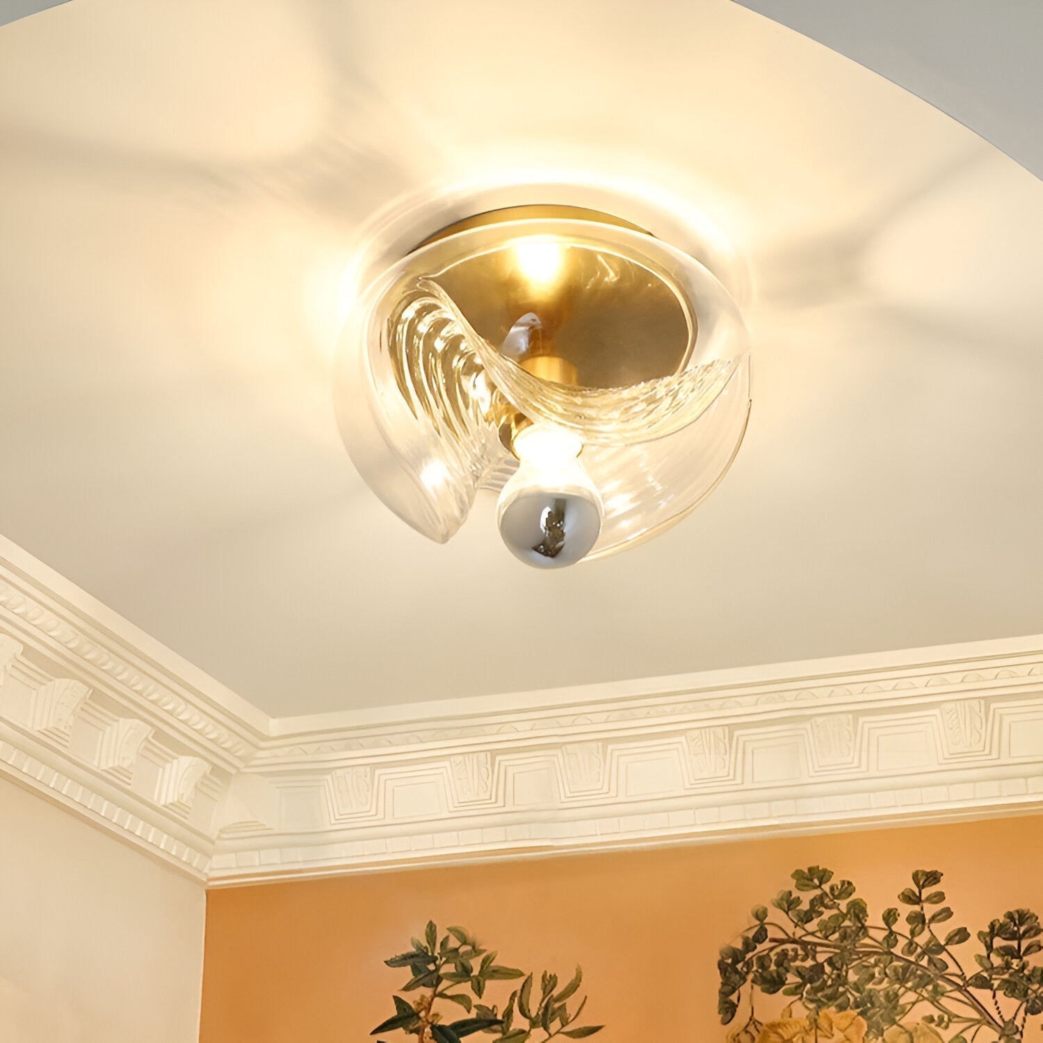 Lumière | Francuska lampa sufitowa w stylu vintage Bauhaus