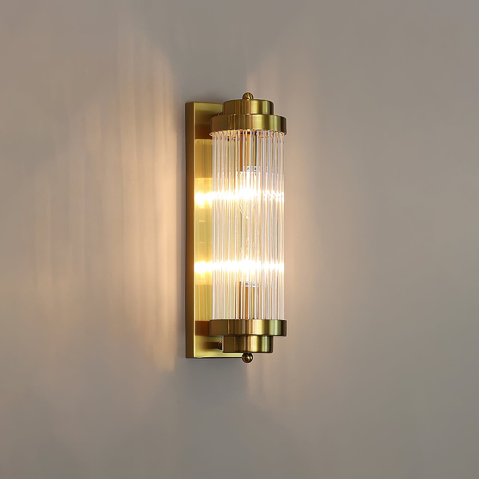Retro | Szklana lampa ścienna LED w stylu vintage