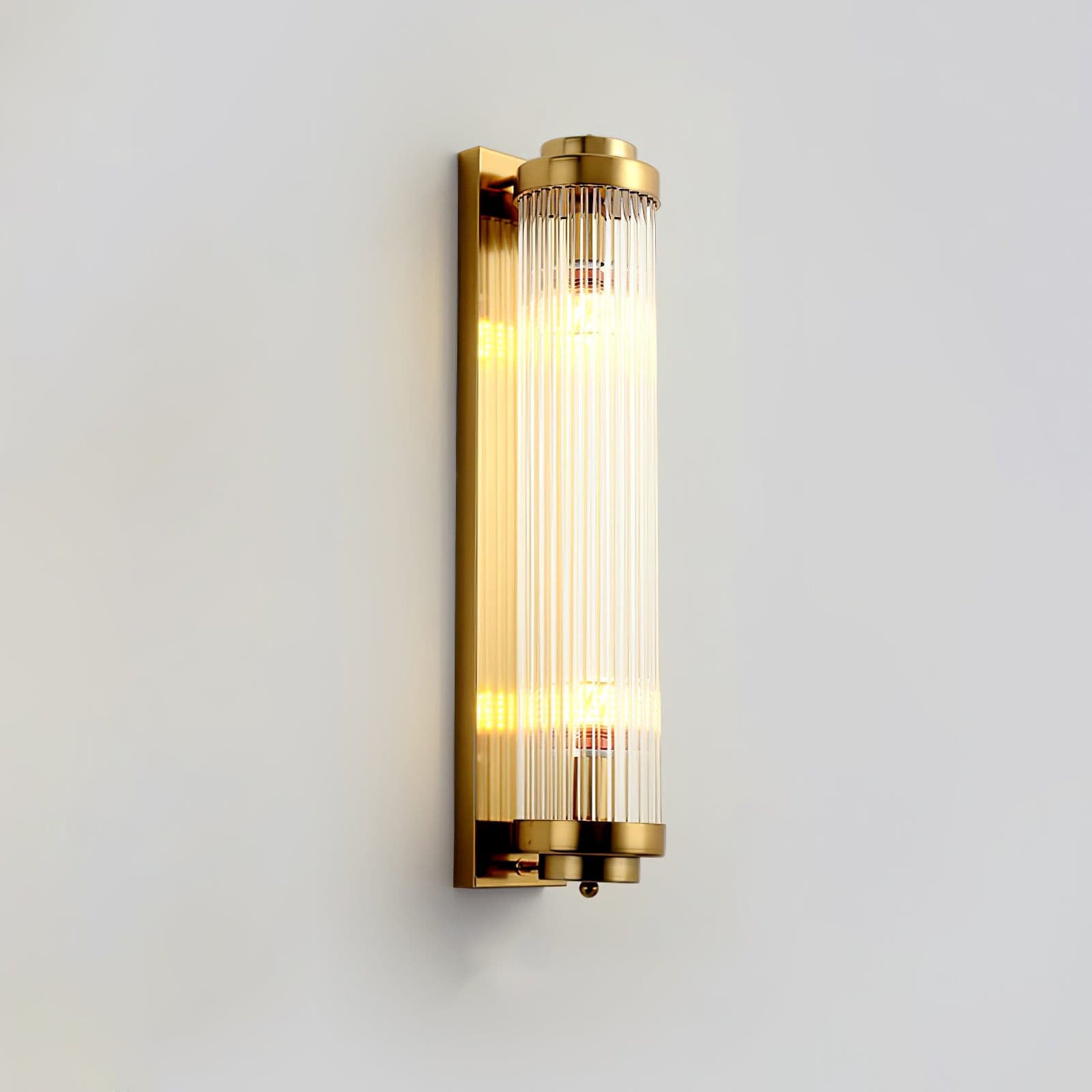 Retro | Szklana lampa ścienna LED w stylu vintage