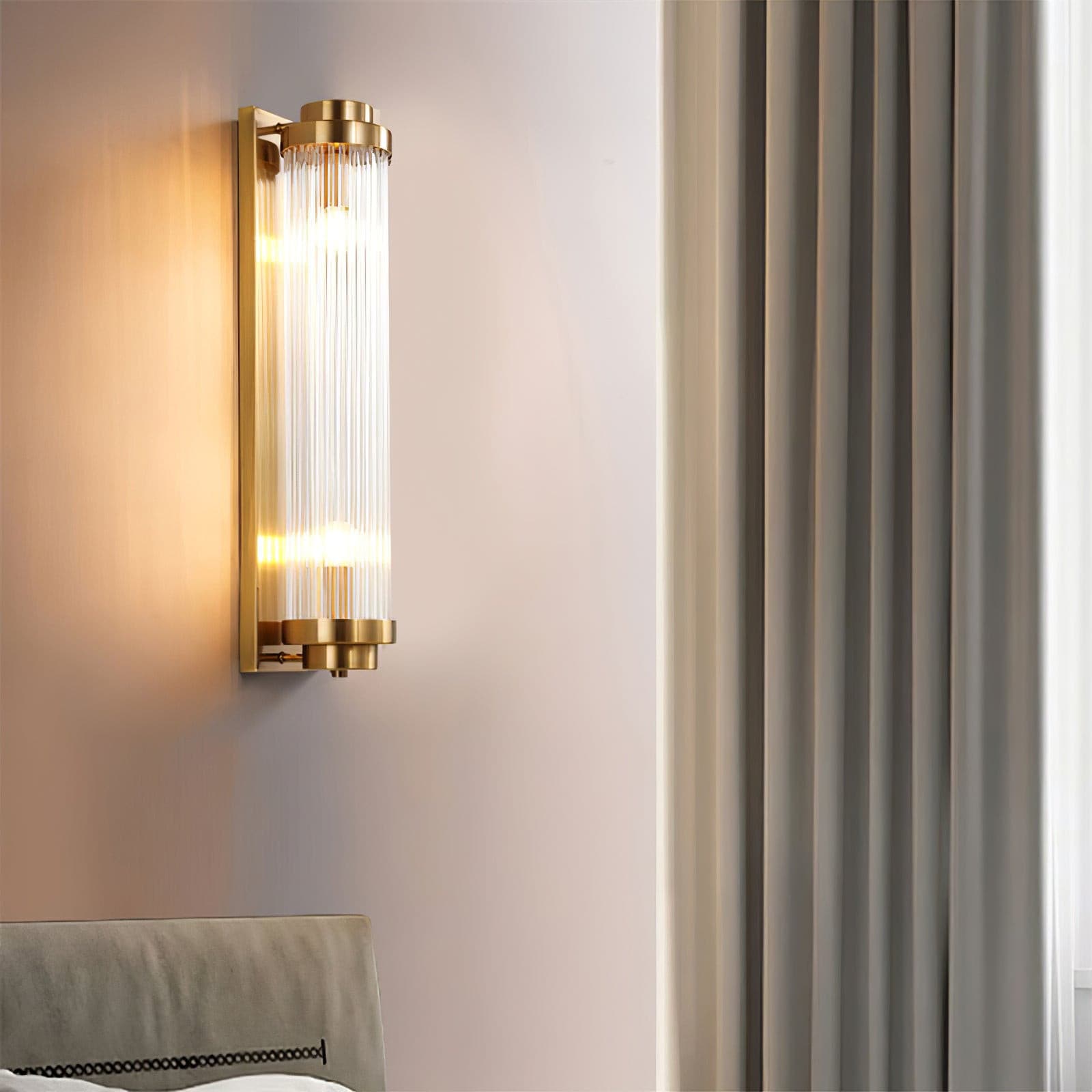 Retro | Szklana lampa ścienna LED w stylu vintage