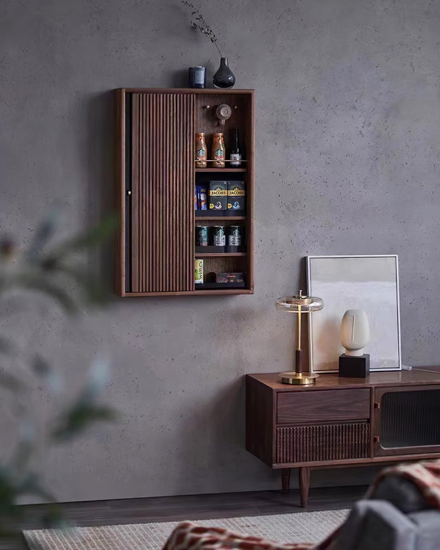 Lumisol | Lampa stołowa ze szkła i drewna