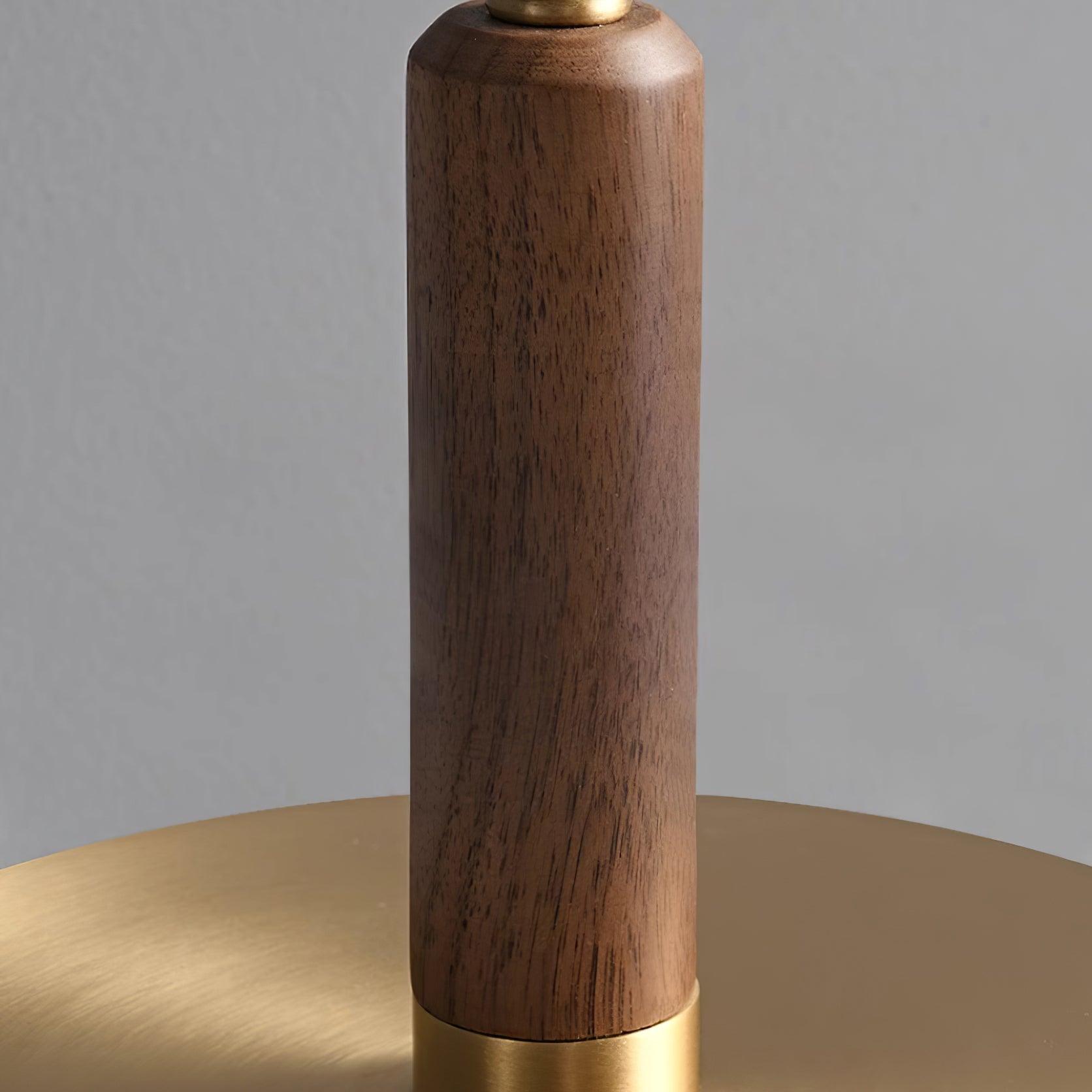 Lumisol | Lampa stołowa ze szkła i drewna