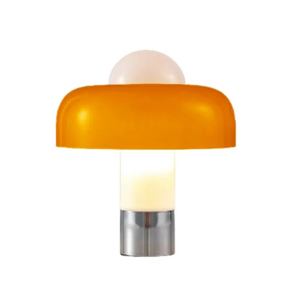 Solina | Vintage LED Nachttischlampe mit Chromfuß