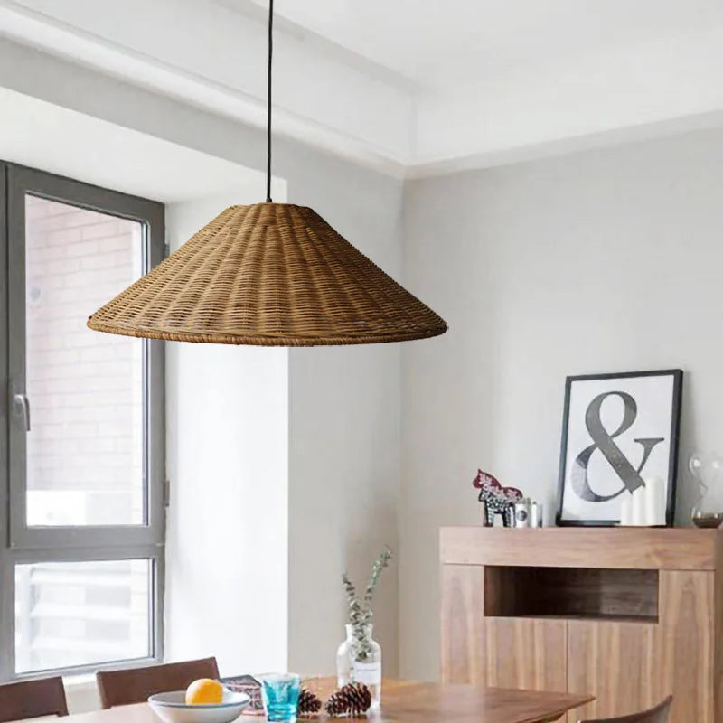 Ravena | Lampa wisząca w stylu rattanu