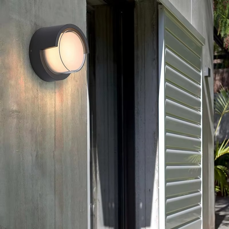 Lunaris | Nowoczesna zewnętrzna lampa ścienna LED