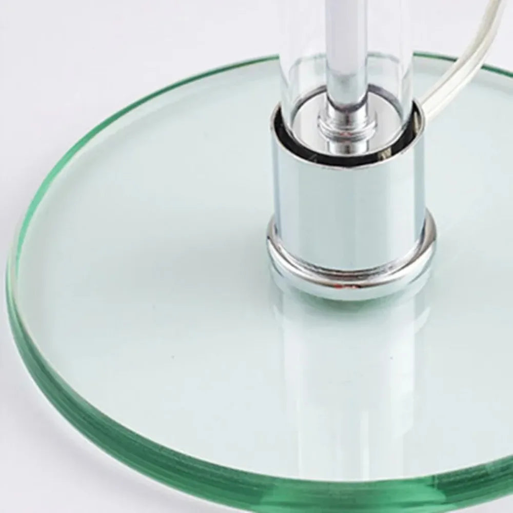 Orvella | szklana lampa stołowa z kloszem z opalizującego szkła