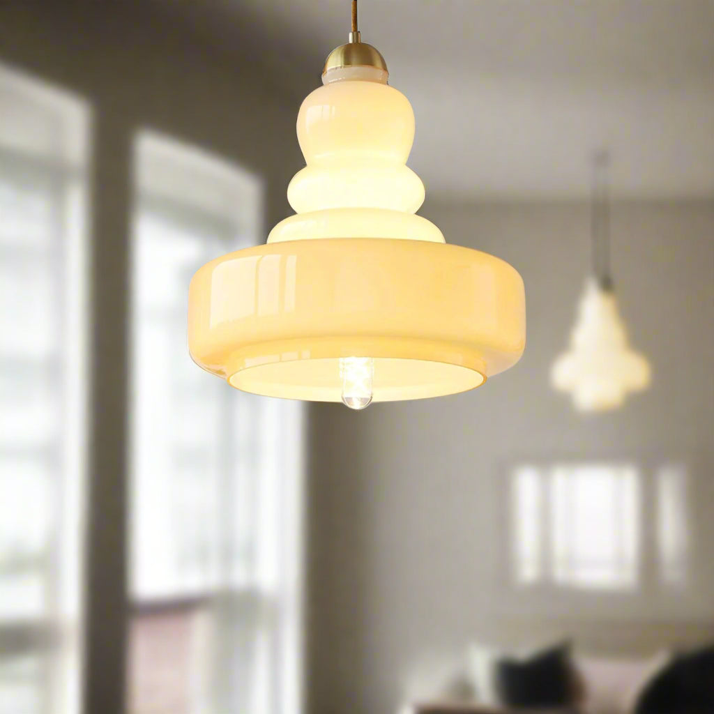 Mira | Lampa wisząca ze szkła vintage