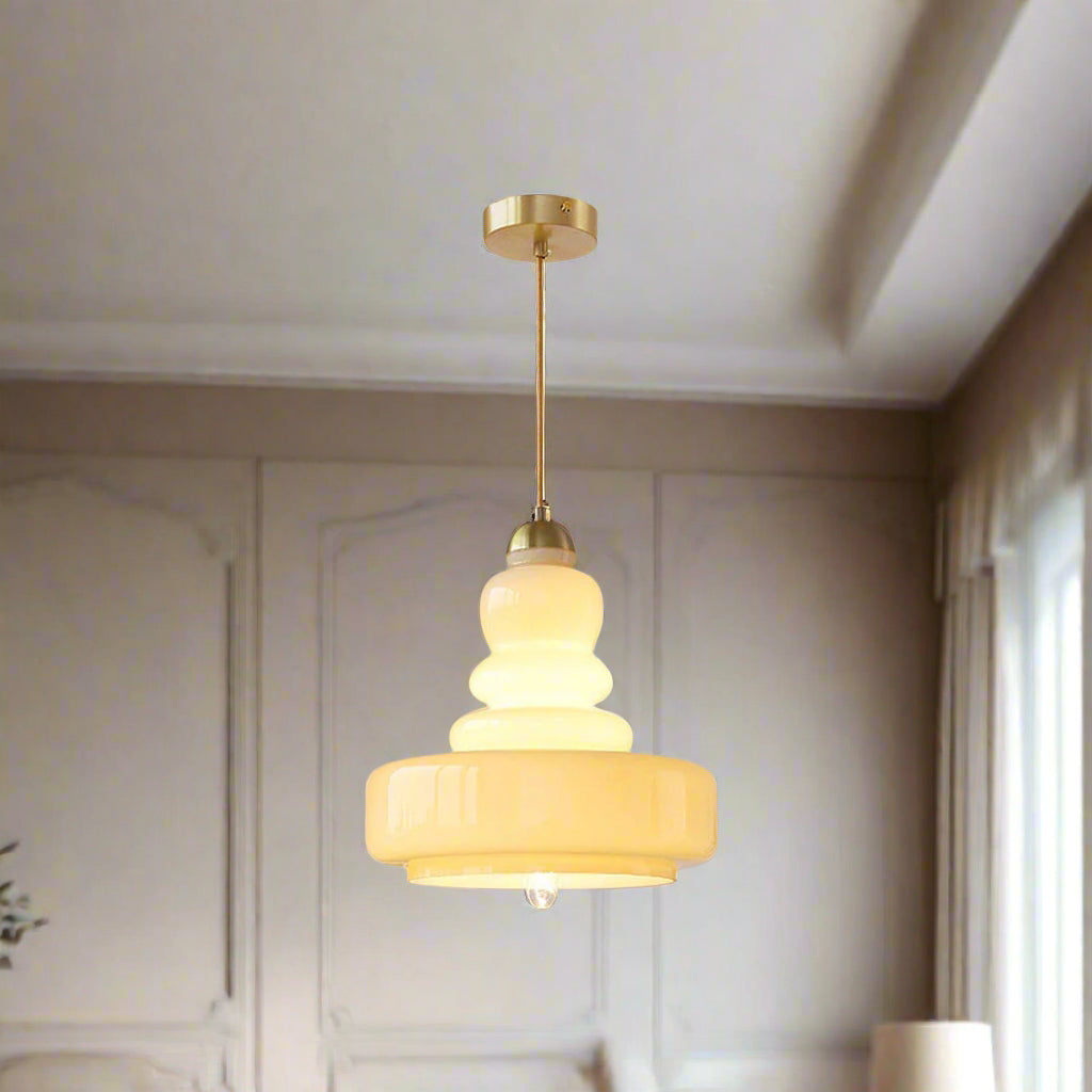 Mira | Lampa wisząca ze szkła vintage