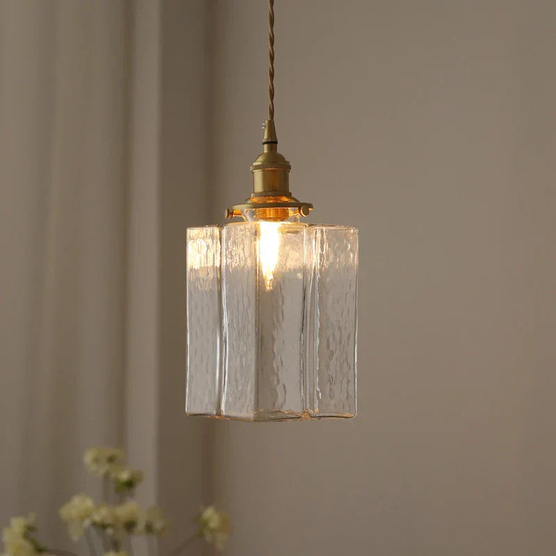 Orvani – lampa wisząca LED z kloszem w kształcie sześcianu