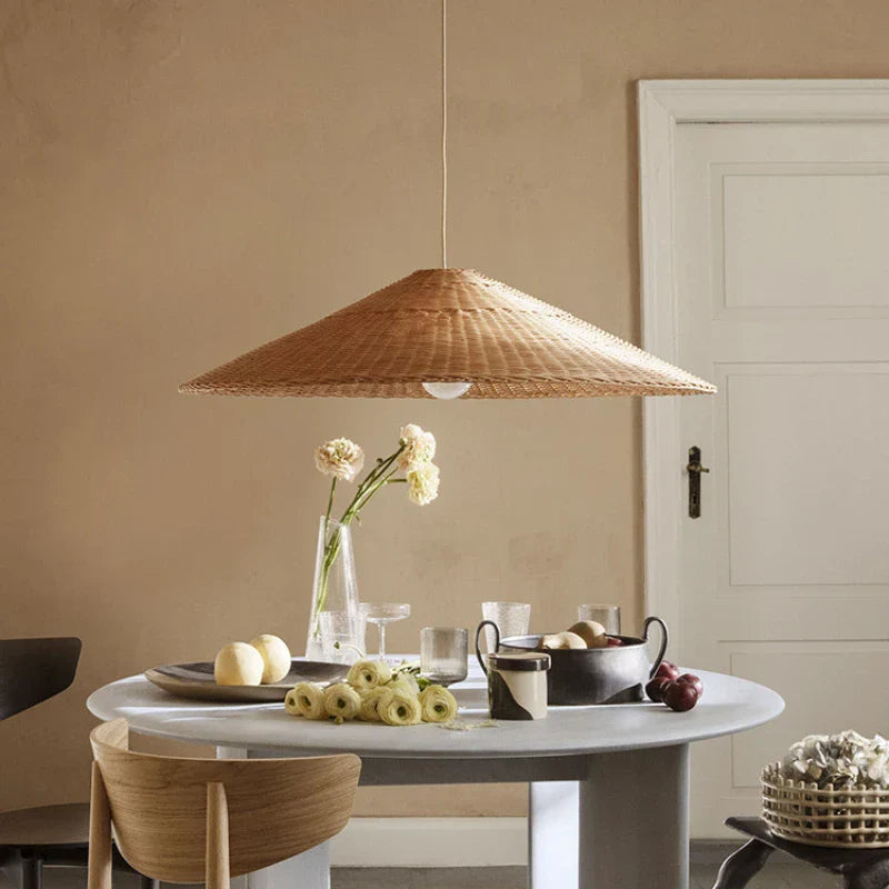 Ravena | Lampa wisząca w stylu rattanu