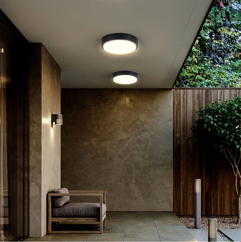 Ceylan | Okrągła lampa sufitowa do zastosowań zewnętrznych