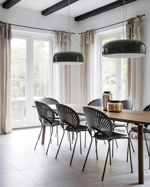 Morvane | nowoczesna czarna lampa wisząca LED