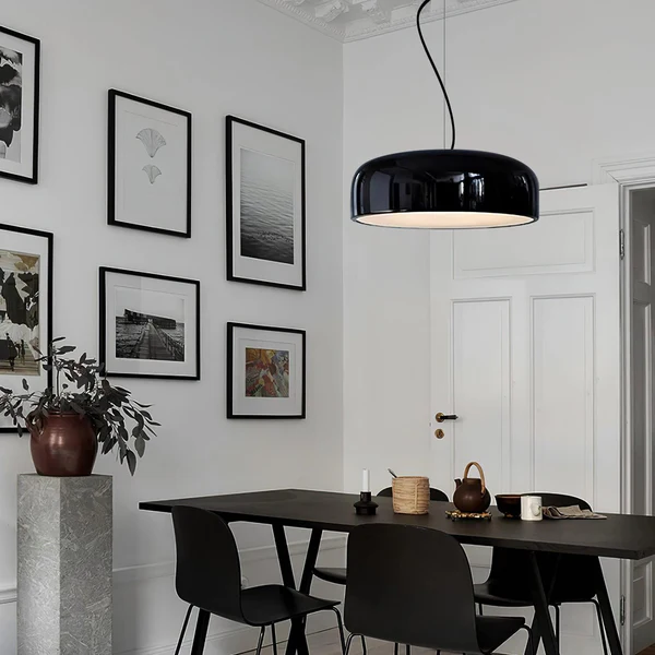 Morvane | nowoczesna czarna lampa wisząca LED