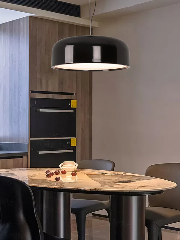 Morvane | nowoczesna czarna lampa wisząca LED