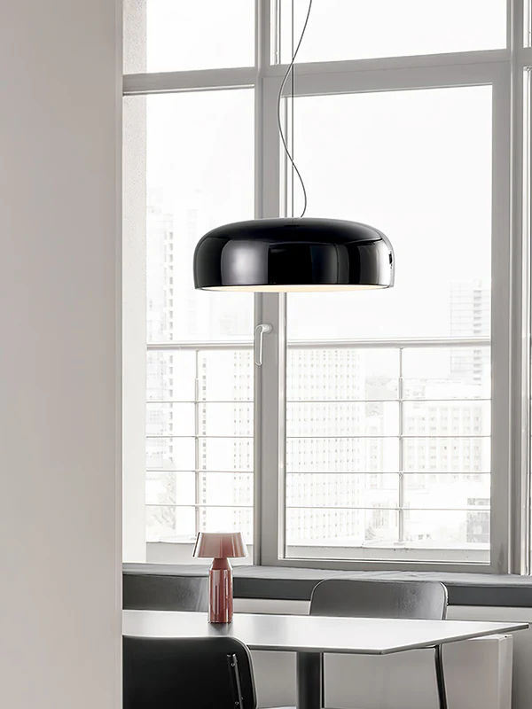 Morvane | nowoczesna czarna lampa wisząca LED