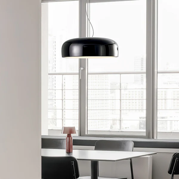 Morvane | nowoczesna czarna lampa wisząca LED