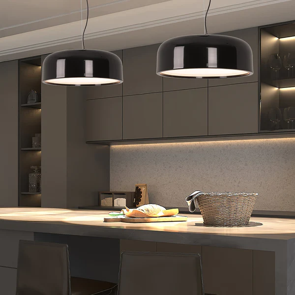 Morvane | nowoczesna czarna lampa wisząca LED